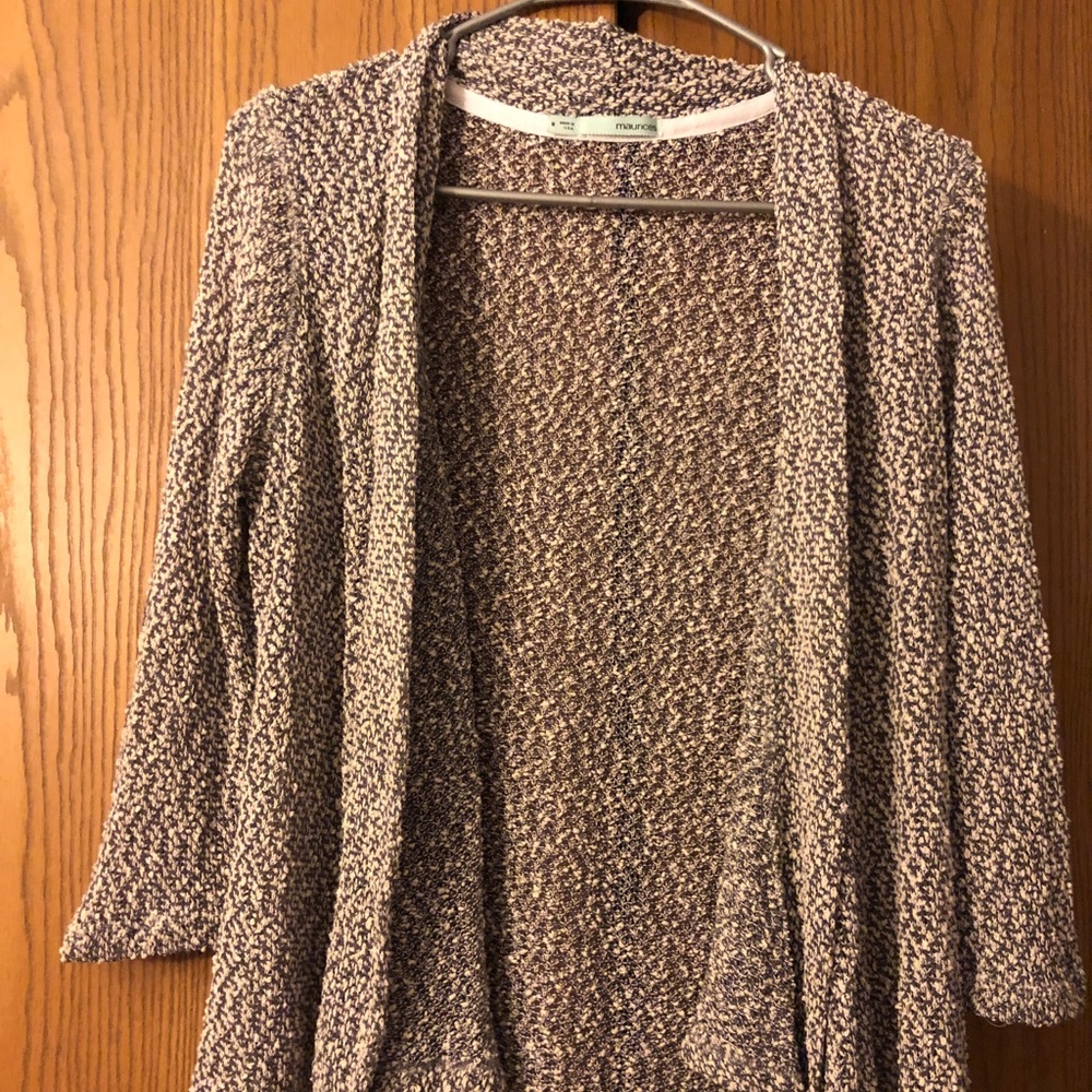 Black and white cardigan - medium